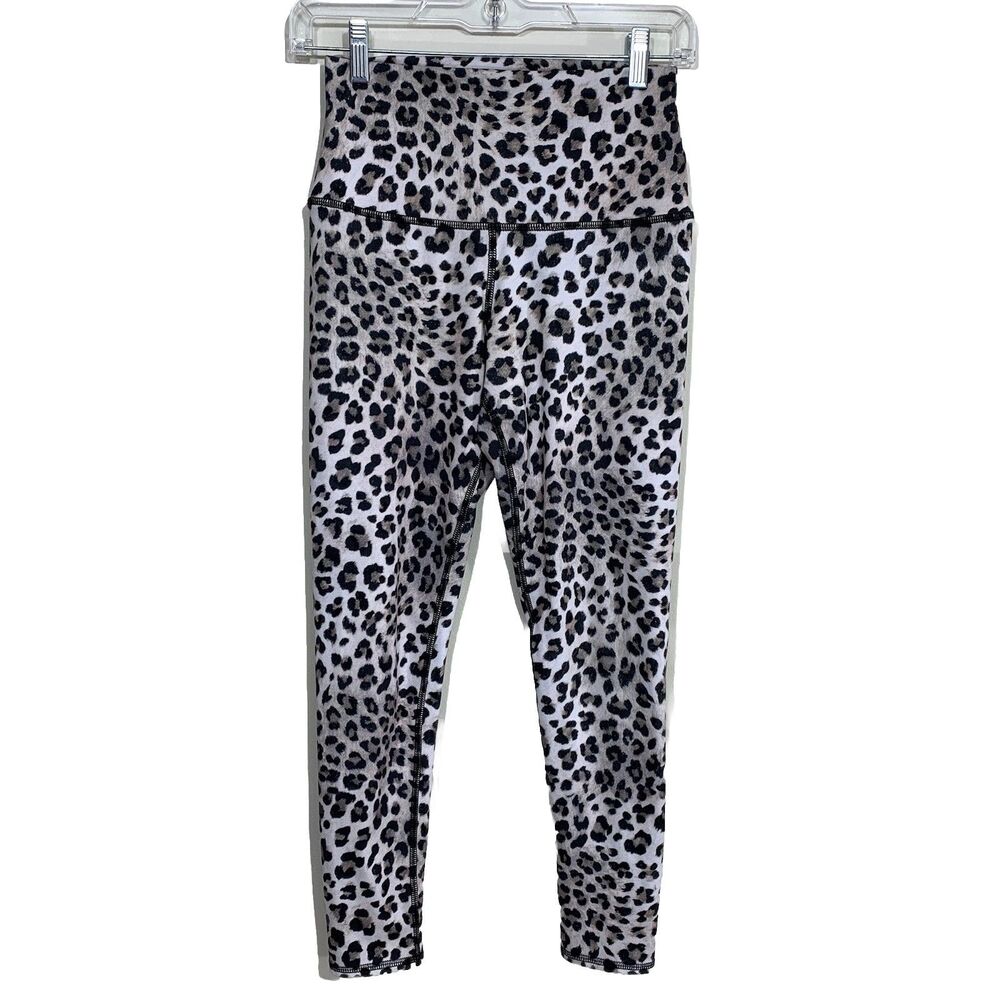 Evolution and Creation Leggings Womens Small Leopard Print High Waist Athletic S